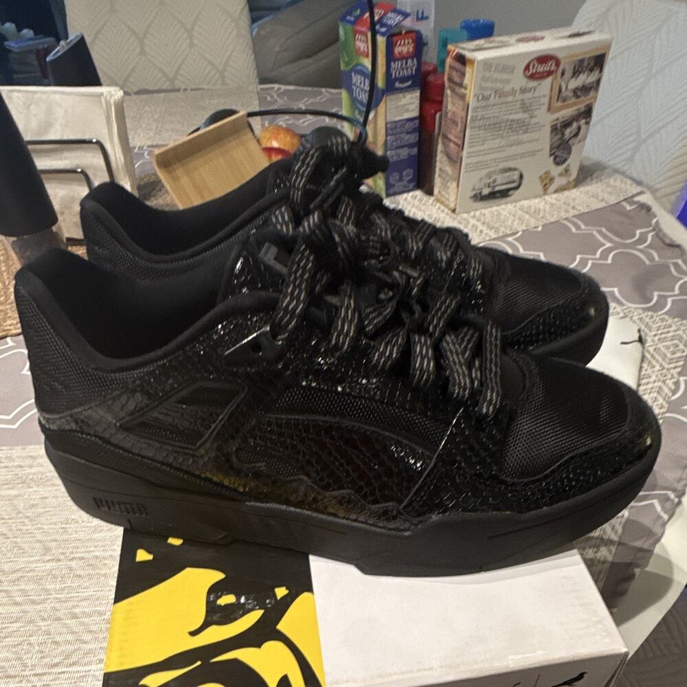 PUMA Jeff Staple x Slipstream Gidra Black Leather Low Top Sneakers 392138-01